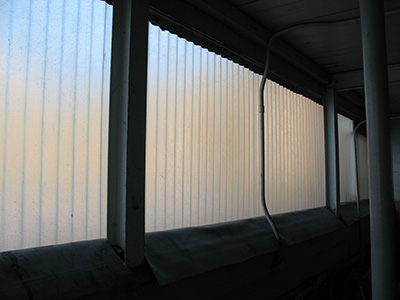Wall panel interior view